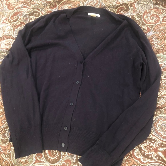 H&M NAVY BLUE CARDIGAN - Picture 1 of 4